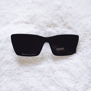 Lily Black Rectangular Sunglasses